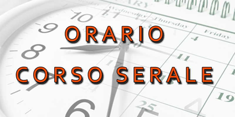 orario corso serale